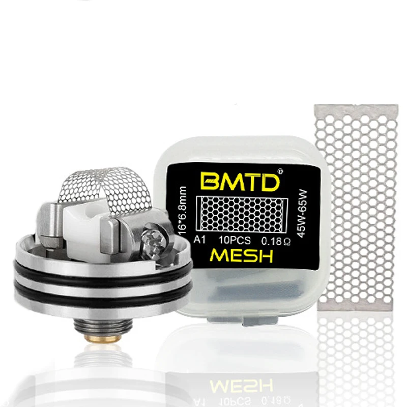 

10box A1 MESH STYLE COIL 0.18ohm 45w-65w 16*6.8mm fit for wotofo profile rda rta Vapefly Mesh Plus RDA mesh coil tank