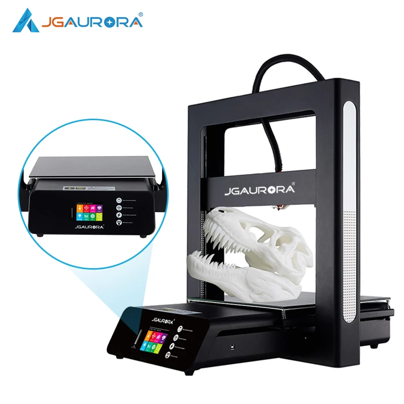 JGAURORA 3d принтер Impresora 3d A5S высокая точность печати двигатели магнитная сборка плиты отключение питания печать