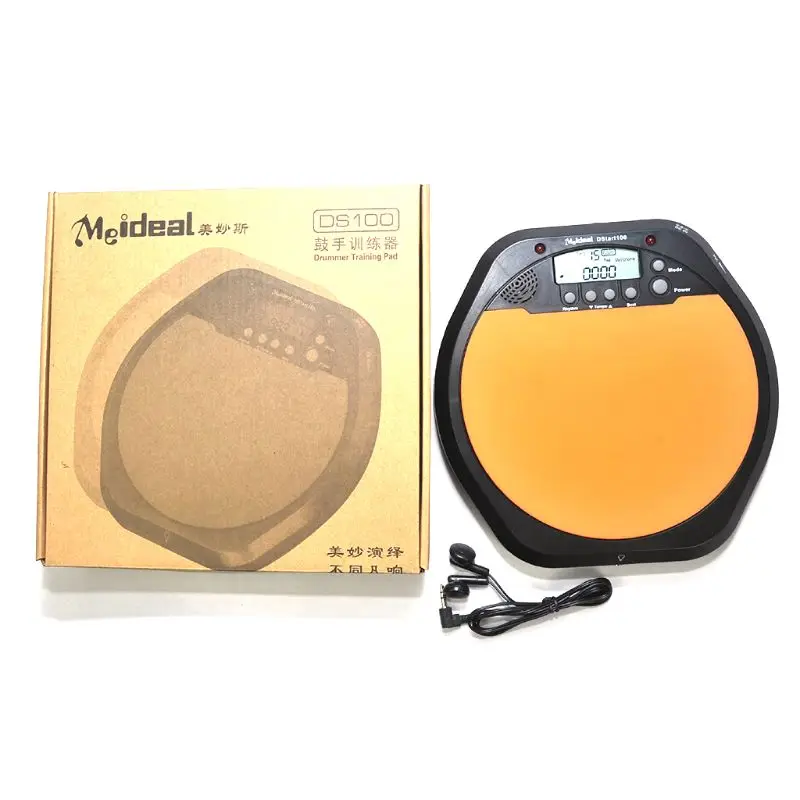 Цифровой электронный Барабанщик Обучение Практика барабана Pad Метроном