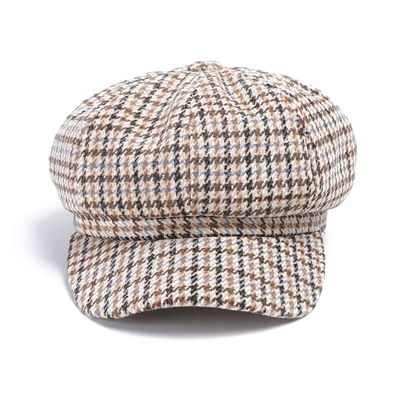 Beret Cap Vintage Adjustable Sunshade Cotton Hat Hiking Camping Painters Octagonal Peaked Outdoor Sport Running Hats - Цвет: M