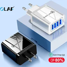 OLAF 48W быстрое зарядное устройство 3,0 USB зарядное устройство для iPhone XS телефон зарядное устройство для huawei P20 P30 lite QC 3,0 4,0 настенное дорожное быстрое зарядное устройство