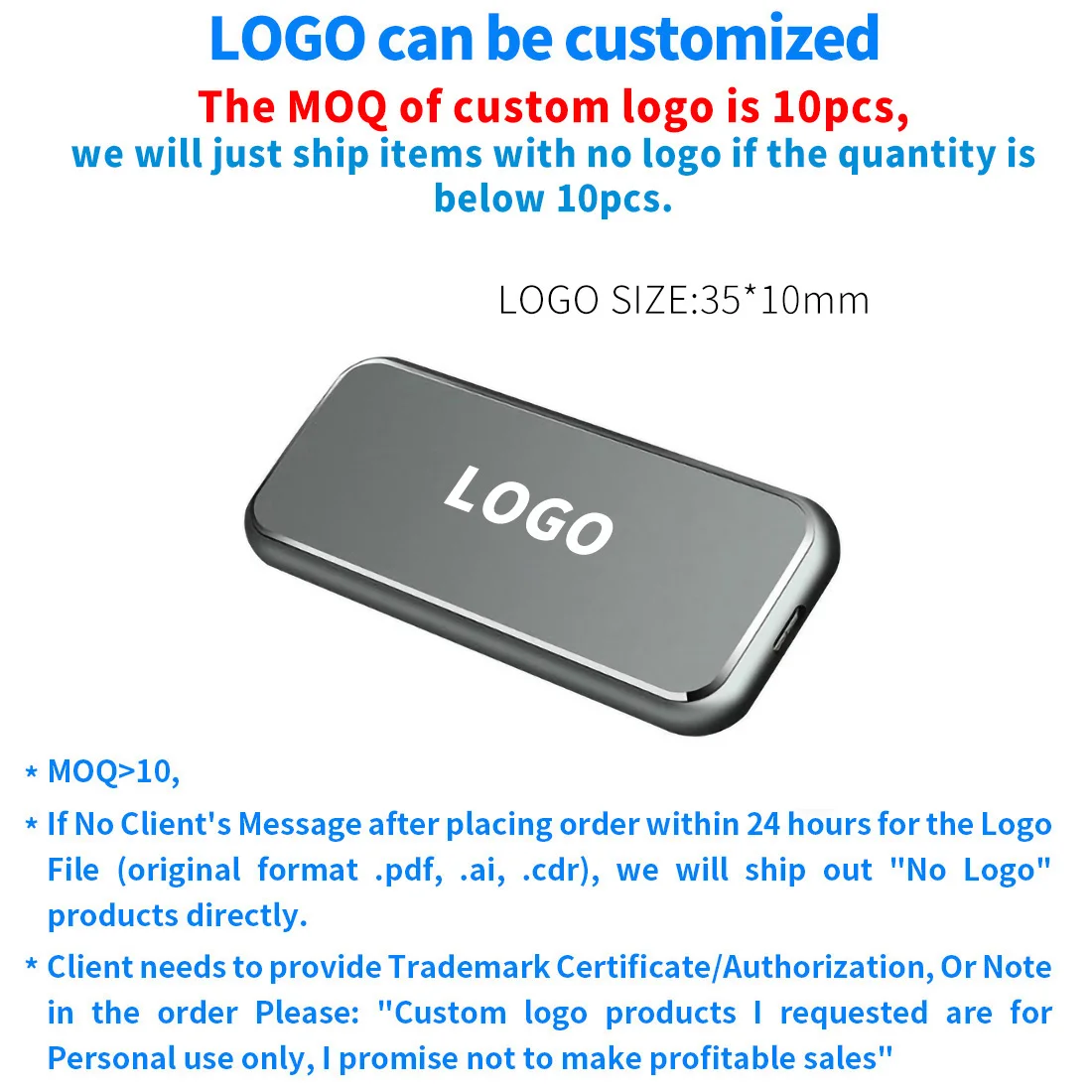 Customized Logo XT-XINTE NGFF M.2 SATA SSD для USB3.1 10Gbps жесткий диск коробка адаптера внешний диск для Тип-C 2230 2242 2260 2280 - Цвет: Customized Logo