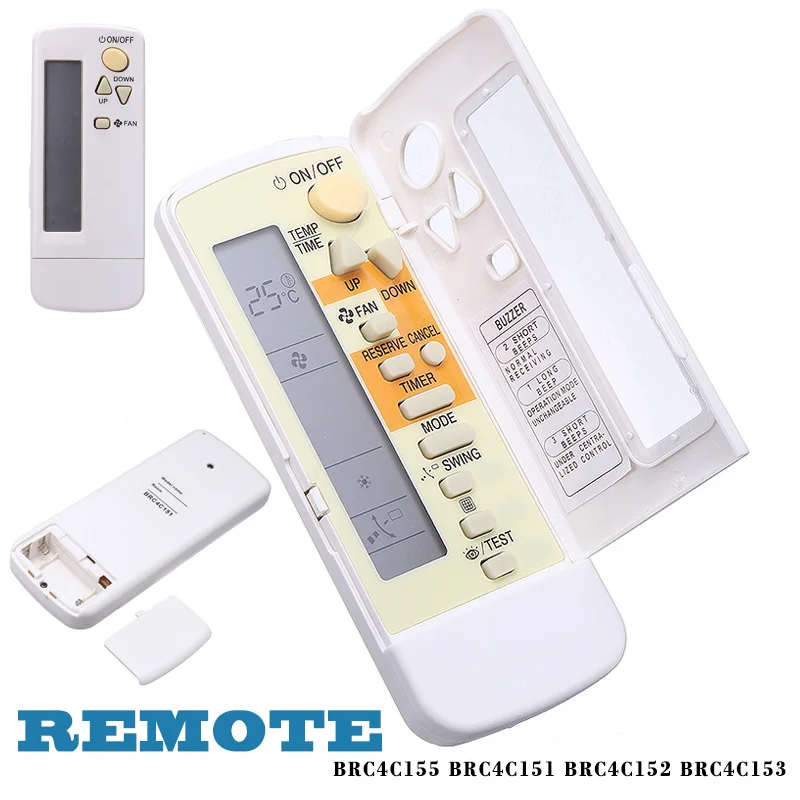 

Handheld Air Conditioner Remote Control BRC4C151 For Daikin Air Conditioning BRC4C155 BRC4C152 BRC4C153 Remote Controller