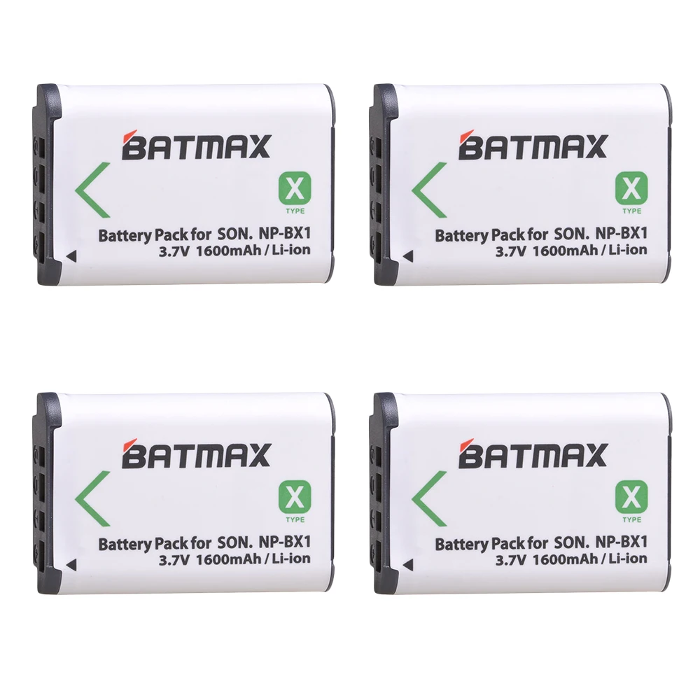 1600 мА/ч 4 шт. NP BX1 батареи Accu + ЖК дисплей Dual USB Зарядное устройство для Sony DSC RX100 WX500