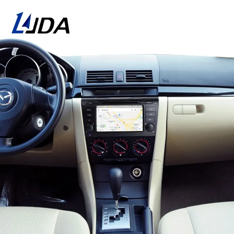 LJDA Android 9,0 автомобильный dvd-плеер для Mazda 3 2004 2005 2006-2009 Мультимедиа gps Навигация стерео 2 Din автомагнитола DSP 4G+ 64G ips
