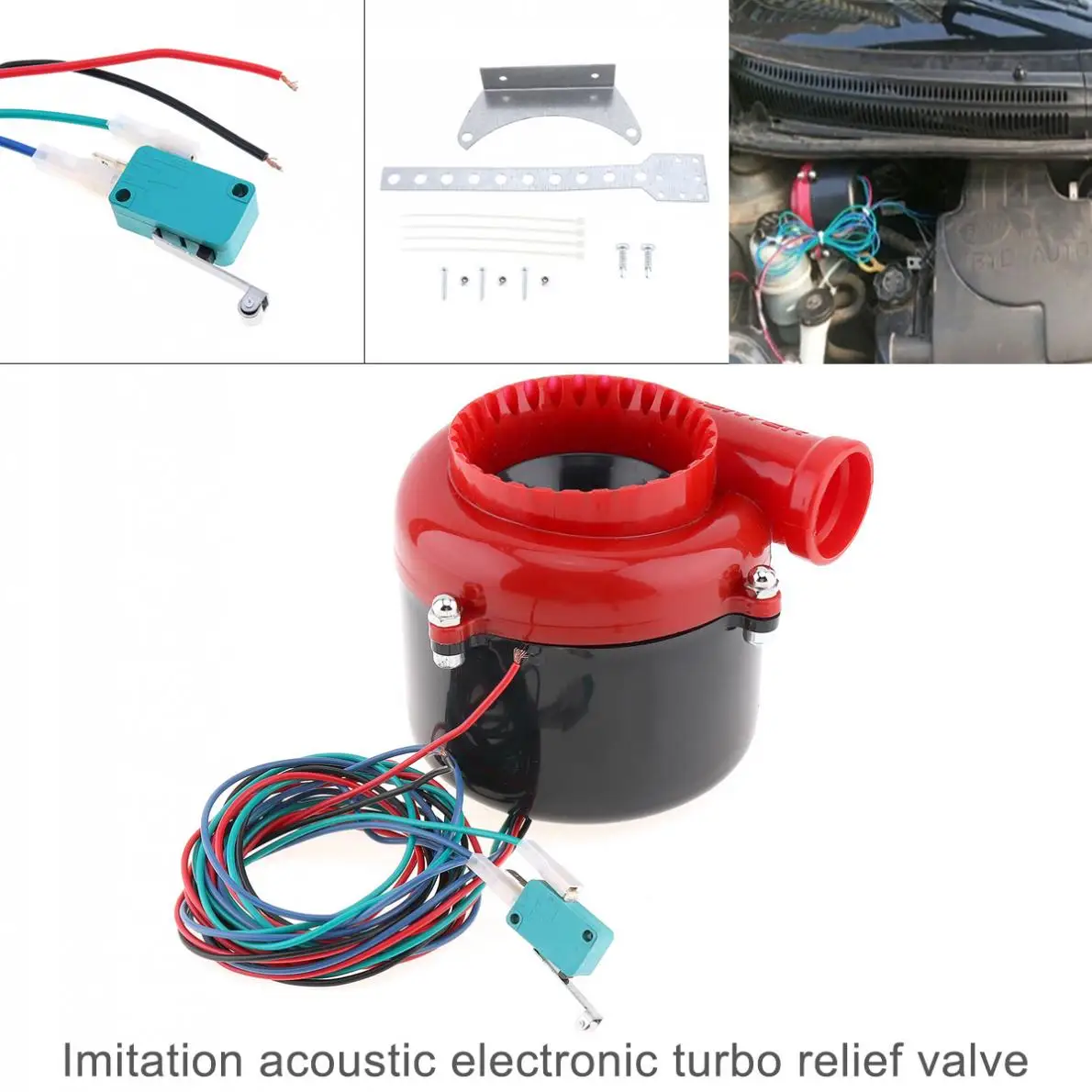 

Universal Imitation Acoustic Electronic Turbo Relief Valve Dump Electronic Turbo Blow Off Valve SSQV BOV Suitable for Car