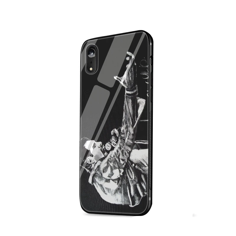 Стеклянный чехол для телефона из ТПУ стекла для iPhone 5 5S SE 6 6S 7 8 Plus iPhone 11 Pro XR X XS максимальный чехол queen Rock Group - Цвет: G11