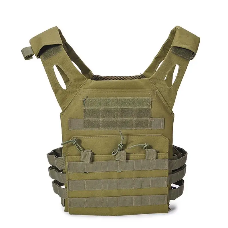 Colete Tatico модульный страйкбол Militar Пейнтбол Veste нейлон камуфляж тактические боевые военные - Color: Green