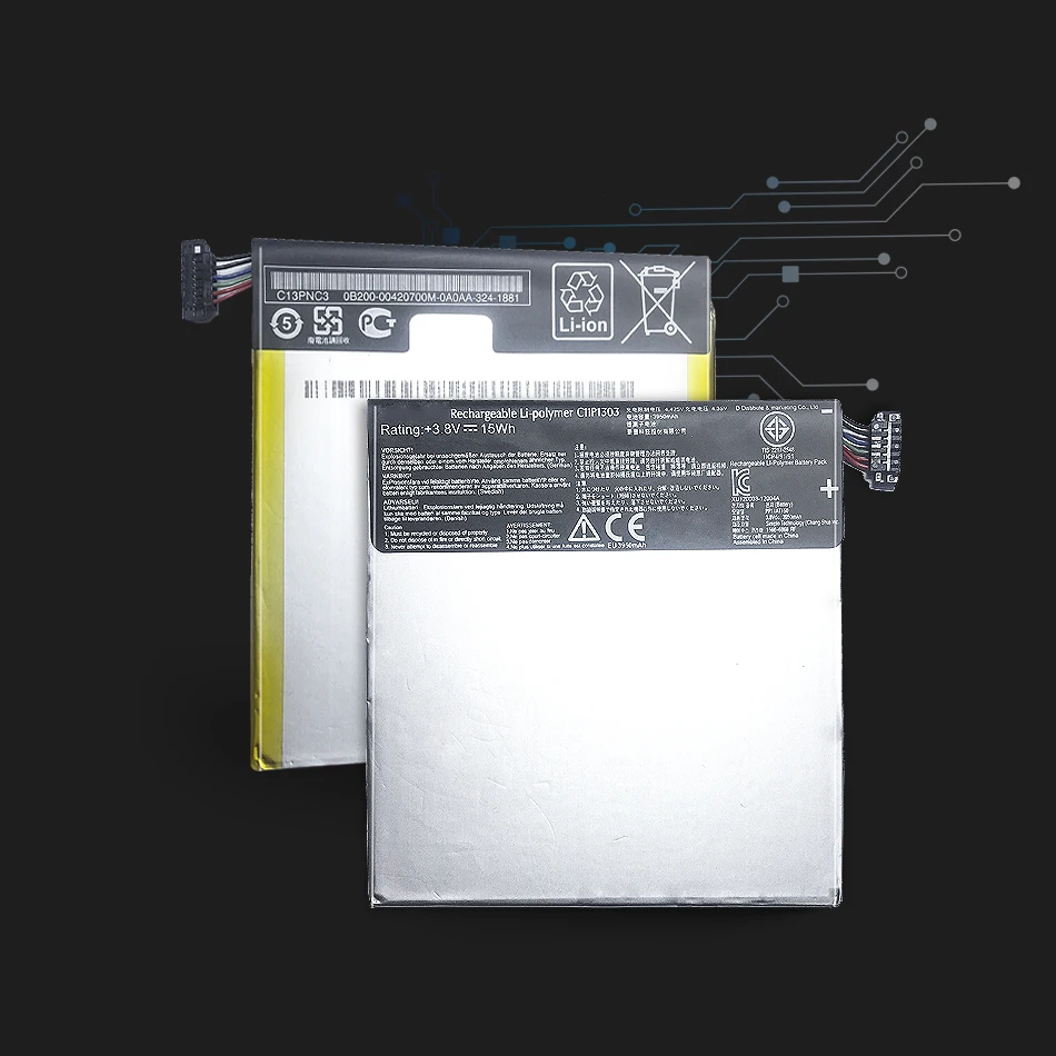 Аккумулятор ykaisсеребрин C11P1303 3950 мАч для планшета Asus Google Nexus 7 Ii 2 2nd Gen 2013 Версия ME571