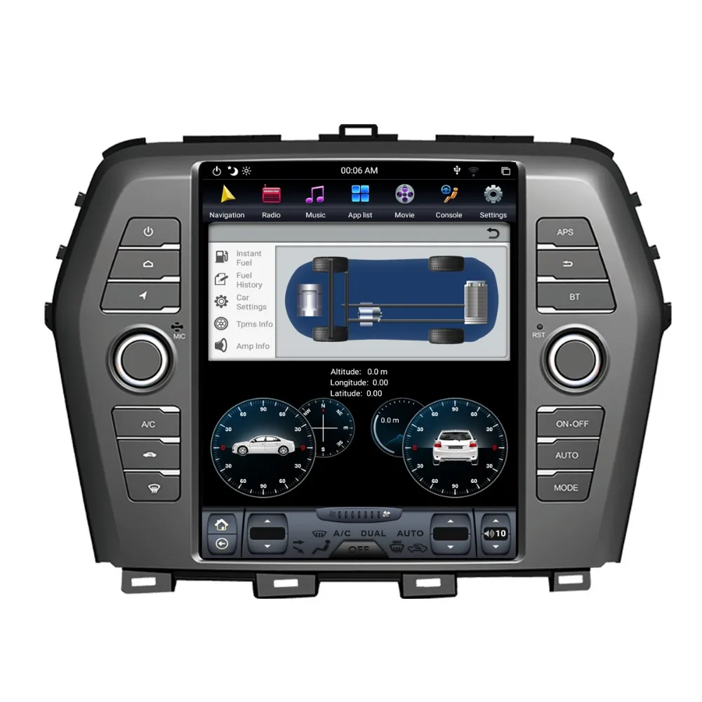 PX6 Android 9,0 Автомагнитола Tesla вертикальный экран для Nissan Maxima- навигация без dvd-плеера Авто AC Edition