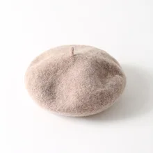 Женская берет шапка, сезон осень-зима шерстяные береты для девочек 90 s карамельного цвета шляпы для газетчиков женские Восьмиугольные кепки малярные шляпы gorras