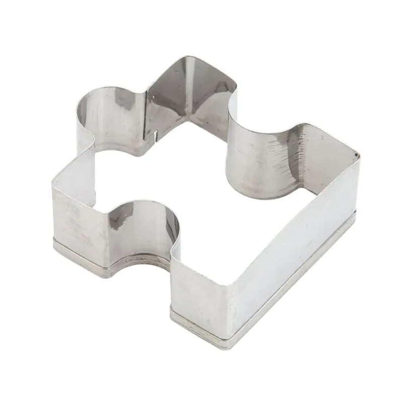 Нержавеющая сталь паззл кусок резак для печенья 4 шт./компл. рамка торта Форма