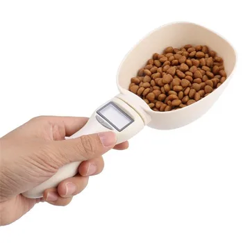 

250ML Pet Food Scale Cup For Dog Cat Feeding Bowl Measuring Spoon Cup With Led Display Scale Scoop 800g/1g