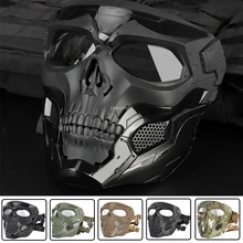 Tactical Skull Masks Shooting Hunting Paintball Masks Motorcycle Men Full Face Airsoft Cycling Hiking Comfortable Military Mask