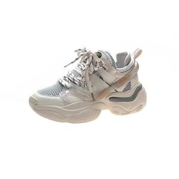 

2020 spring colorful dad shoes women's shoes ins tide wild breathable lightweight running shoes smoked sneakers