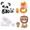 2Pc/Set Silicone Mini Lion Beads Silicone Teether Pendant Baby Toy DIY Nursing Necklace Pacifier Chain Tiny Rod For Baby Product 1