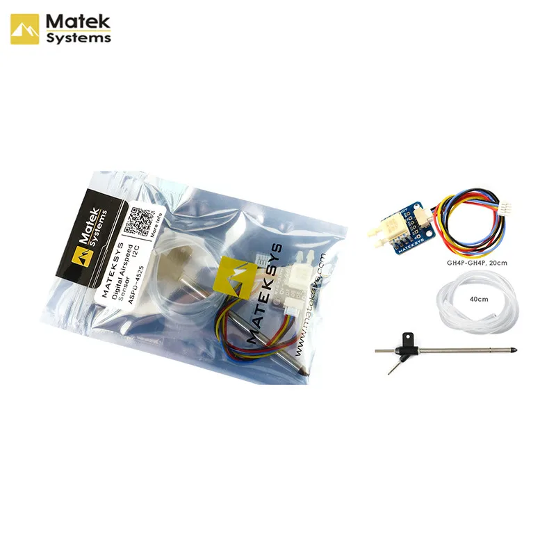 Matek System Digital Airspeed Sensor ASPD-4525 For Ardupilot Matek Flight Controller I2C FPV RC Airplane Fix-Wing Aircraft