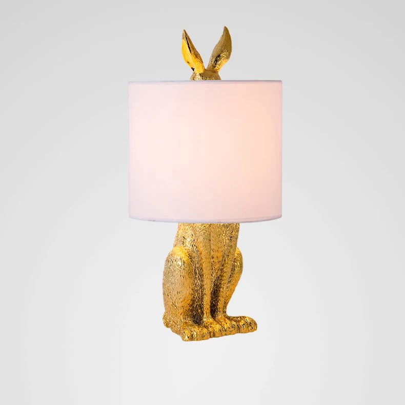 

Modern Resin Masked Rabbit Table Lamps Retro Industrial Decor Desk Lights Luminaire for Bedroom Bedside Home Lighting Fixtures