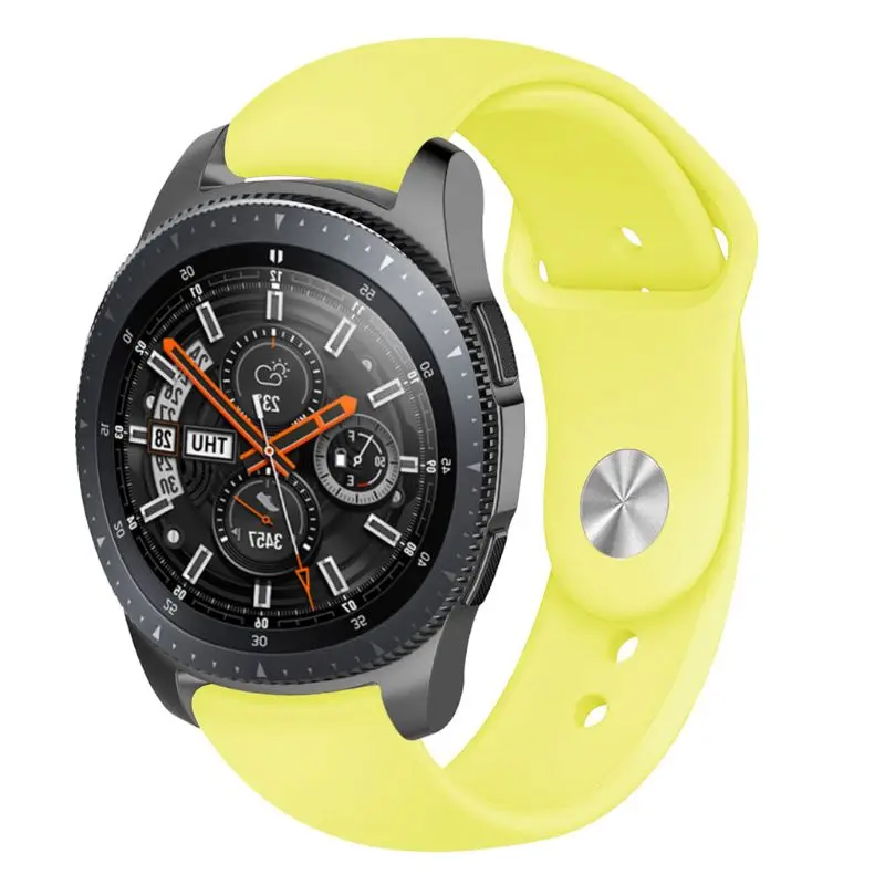 Soft Silicone Watch Band Wrist Strap Bracelet Replacement for Samsung Galaxy Watch 46MM/R800/Samsung S3 Smart Watch Accessories