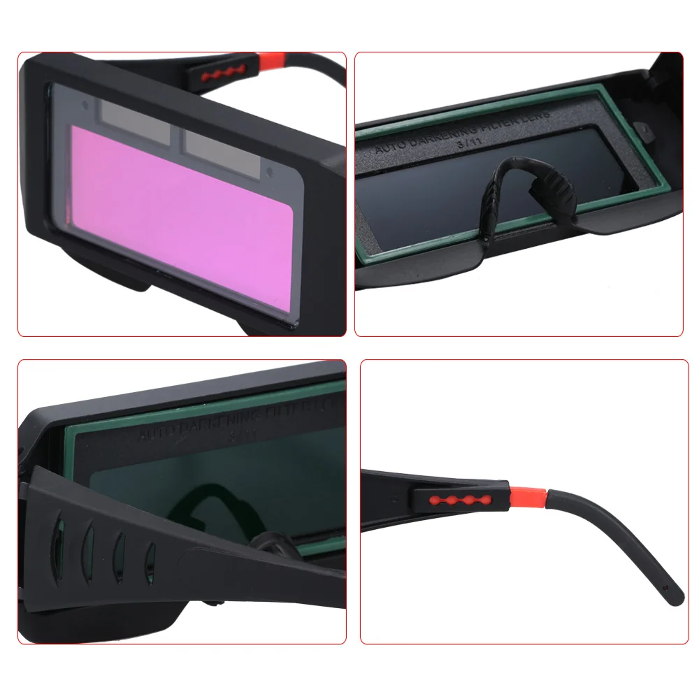 

Hot Solar Powered Welding Glass Photoelectric Welding Mask Helmet Practical Eyes Goggle Protection Weld Protective Gear