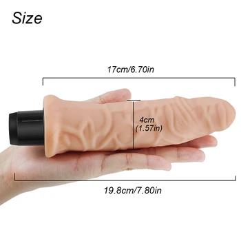 Realistic Big Dildo Vibrator Artificial Big Penis Dildos for Women Erotic Adults Sex Toys Massager Soft Female Masturbator 4