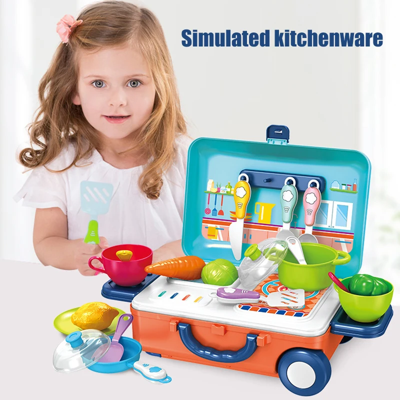 Игрушечный Игровой Набор для кухни миниатюрный карьерный симулятор игры малышей