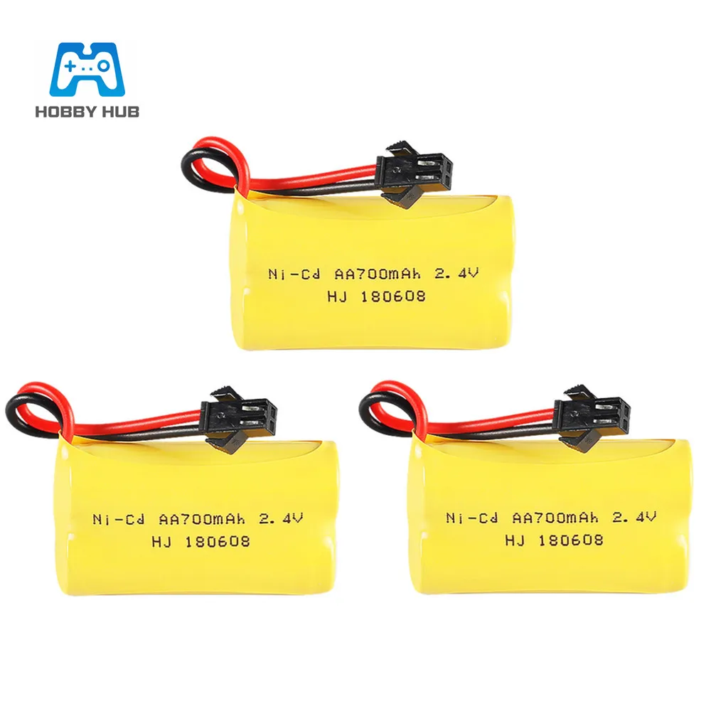 2,4 V 700mAh NI-CD аккумуляторная батарея AA 2,4 v аккумуляторная батарея 700 mah для игрушек с дистанционным управлением электрические игрушки