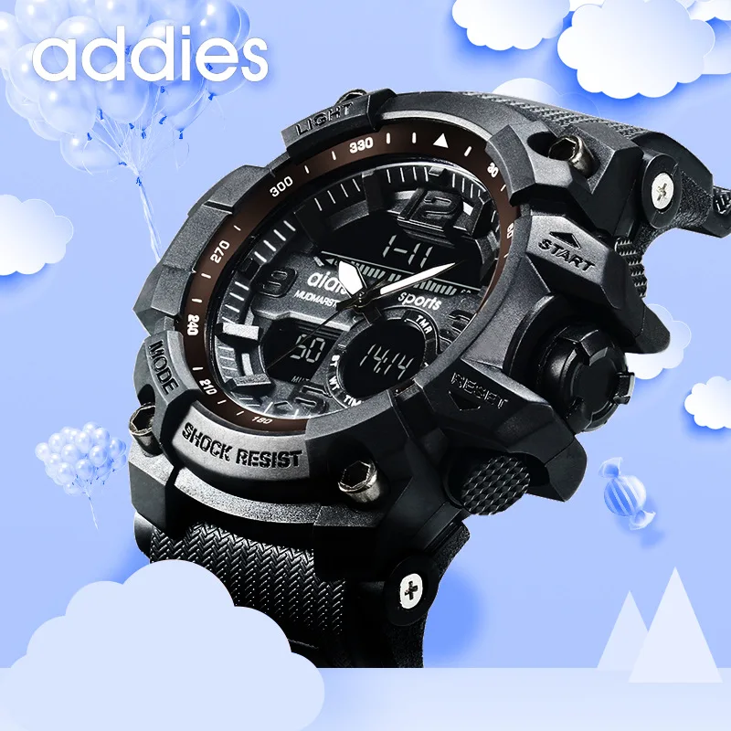 

ADDIES Digital Wristwatches Creative Models Waterproof Luminous Alarm Multi-function Children's Sports Digital Relogio Masculino