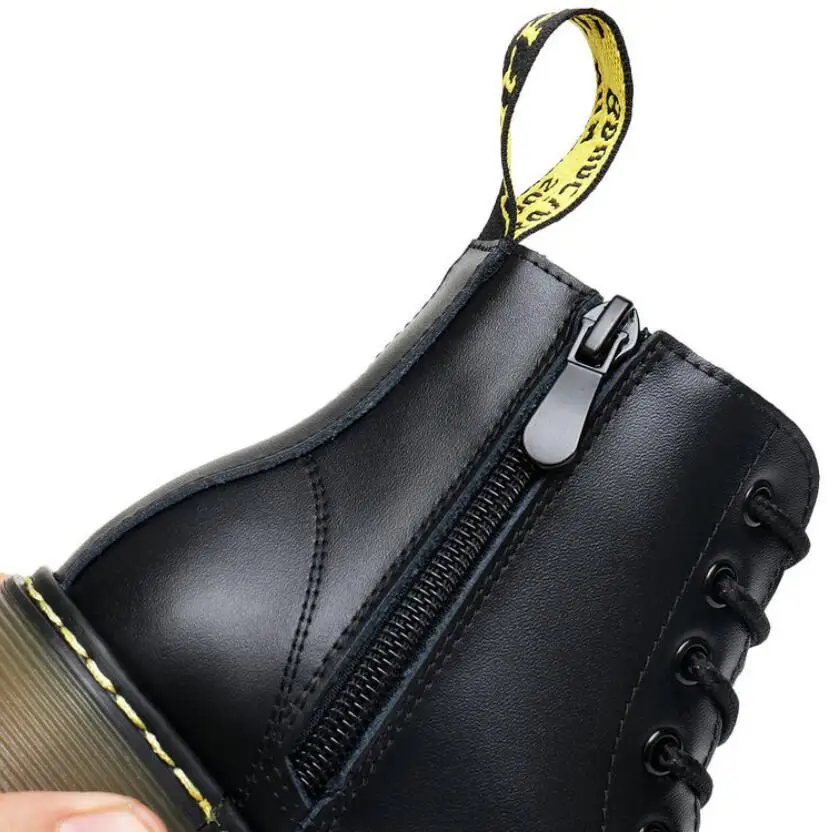 Martin Boots Kids Winter Genuine Leather Plush Snow Boots For Girls Boys Casual Walking Leisure Outdoor Ankle Toddlers Shoes