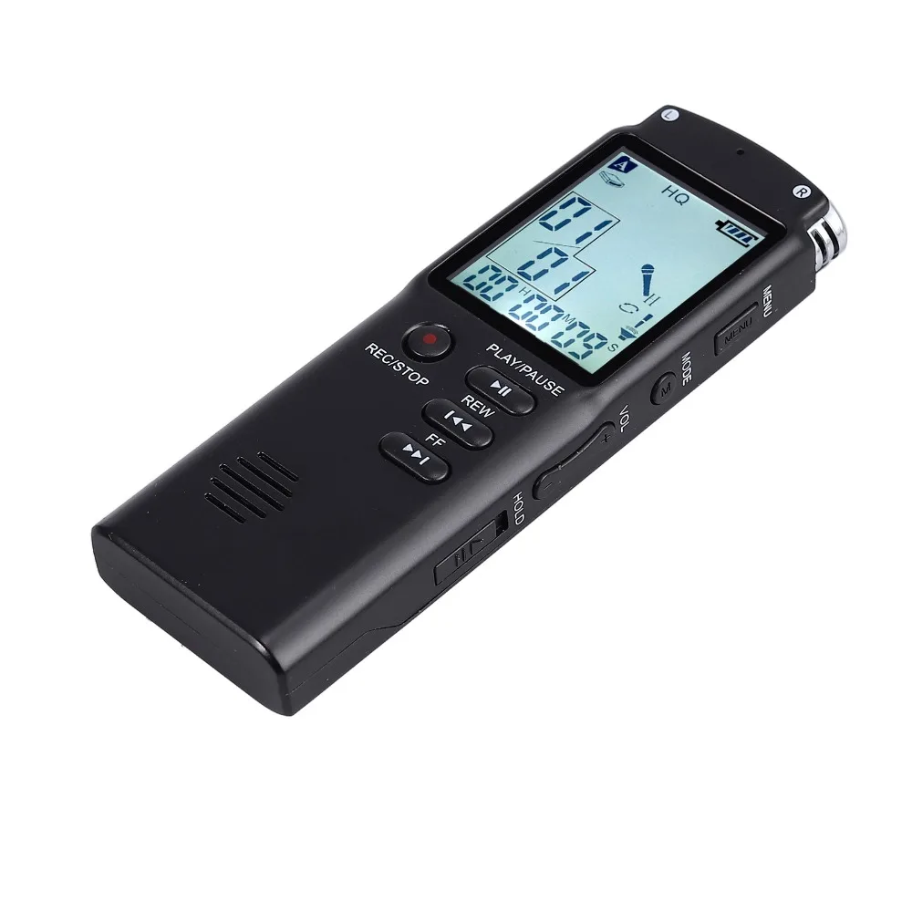 Neoteck 16 Гб перезаряжаемый цифровой звук диктофон USB lcd Диктофон MP3 плеер Высокое качество MP3 WAV формат записи