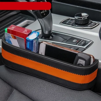 

PU Leather Durable Space Saving Car Accessories Seat Organiser Storage Case Multifunction Armrest Container Easy Install