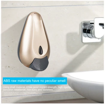 

Drill Free Wall Soap Dispenser Adhesive Wall Mounted Soap Dispenser Shampoo Shower Gel Lotion Container for Bathroom Shower Bath