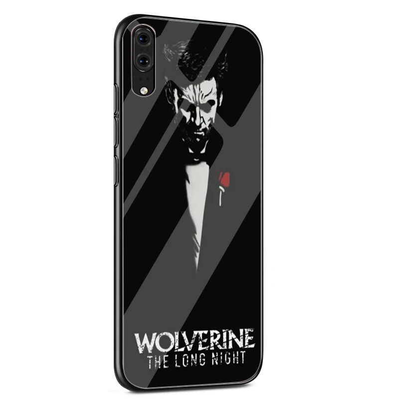 Стеклянный чехол для huawei P30 P20 P10 Y9 Y6 mate 20 Pro Lite P Smart Honor 7A 8X9 10 Cover Wolverine