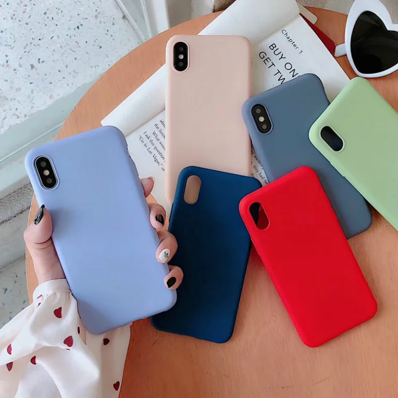 

Liquid Silicone case For iphone 6 S 7 8 Case Cover For iphone 6Plus 6S Plus 7Plus 8Plus Case For iphone X XR XS MAX Case Plain
