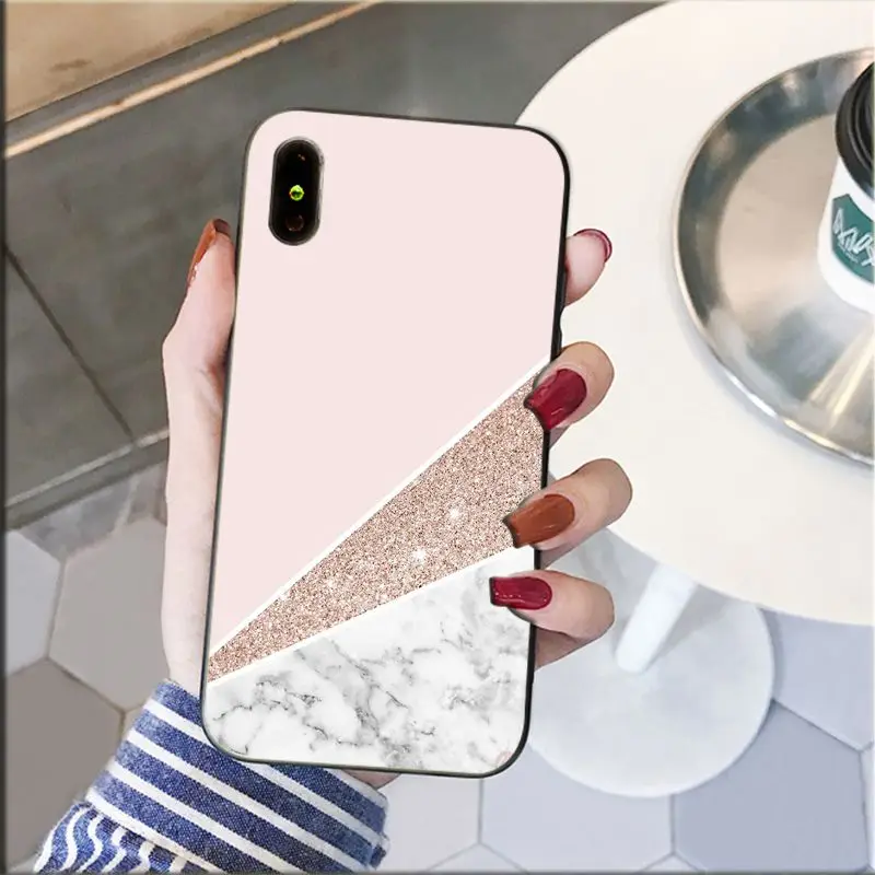 gold marble collage Black Pink White marble collage
