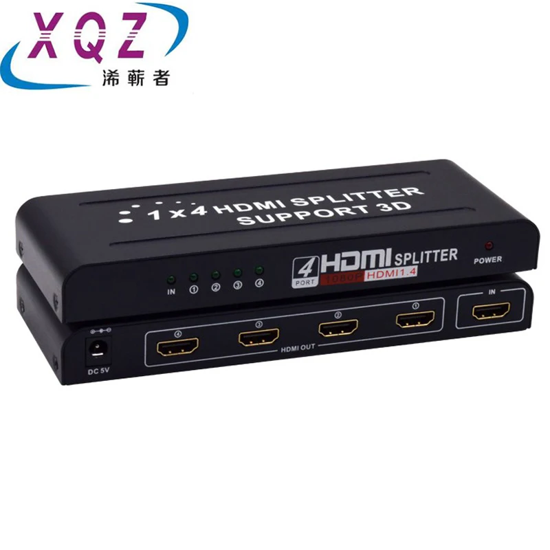 HDMI-Сплиттер 4 порта 1 вход выхода HDMI 1/4 1080P в HDTV монитора отображение той же