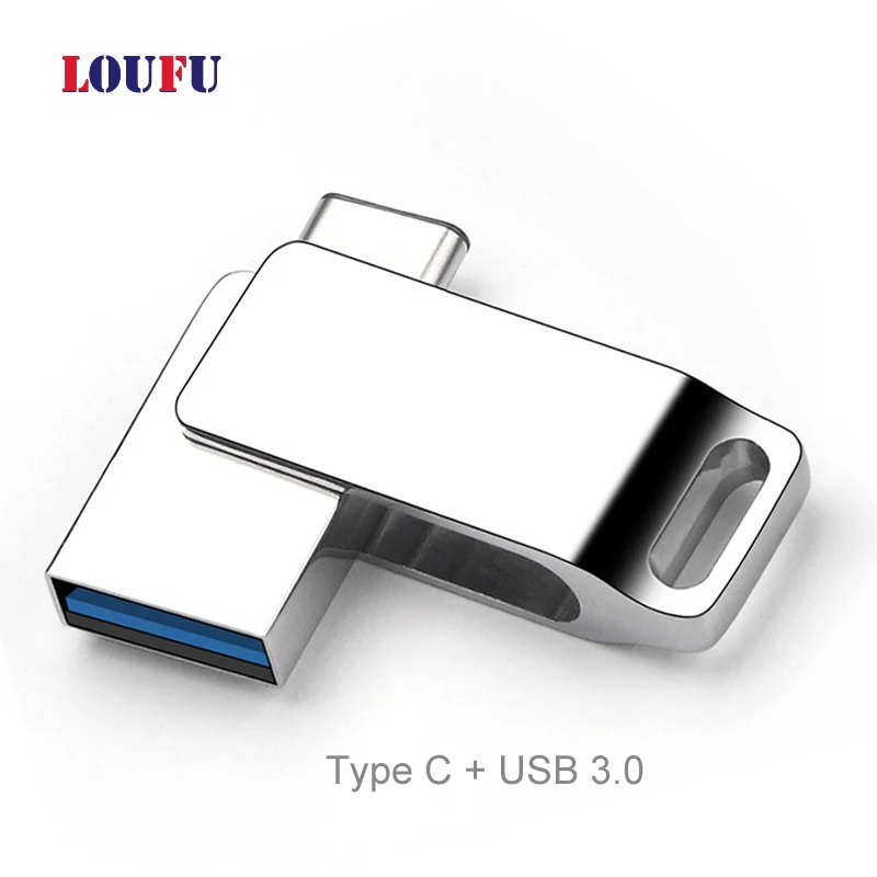 Флеш накопитель USB Type C с вращением на 360 градусов 32 ГБ 64 OTG флешка 3 0 дюйма 16 для