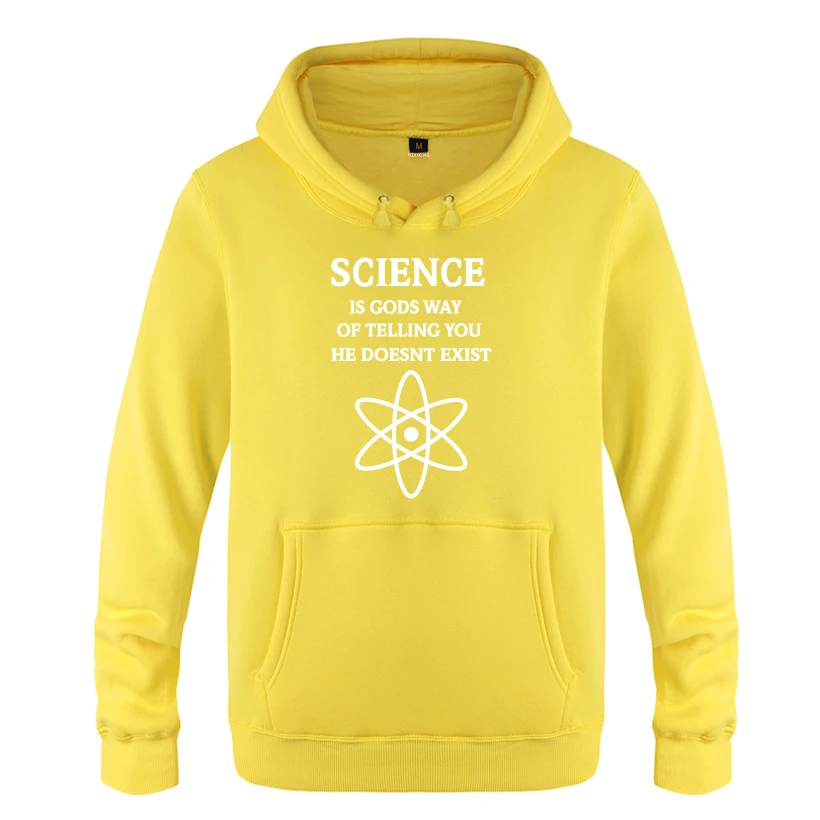 SCIENCE IS GODS-Atheism Atheist religion толстовки мужские мужские с капюшоном флисовый пуловер толстовки - Цвет: HUAY BAT