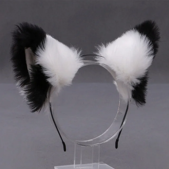 Cosplay Cute Cat Fox Fur Ear Hair Hoops Anime Lolita Hairband Fur Headbands Clip Women Girl Hair Accessories Ear Hair Band 8