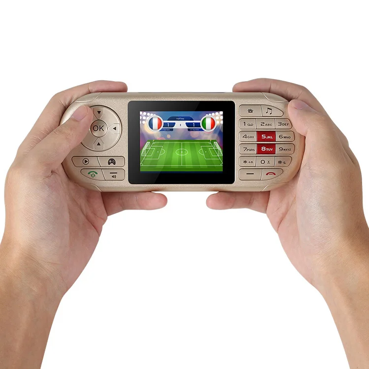 Игровой телефон UNIWA GP001 2019 Новые Встроенные 400 игр экран 2 8 дюйма 2500 мАч две SIM