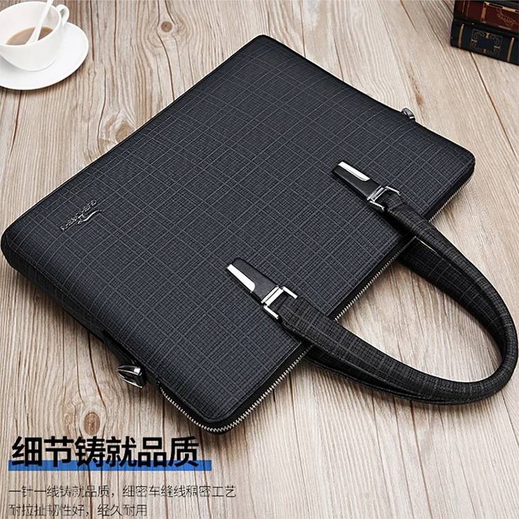 

Gu shi Daishu MEN'S Handbag Men's Genuine Leather Business Casual Briefcase Men's Crossbody Bag Computer Bag Korean-style
