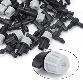 

50Pcs 1/4 \"Plastic Mist Nozzle Sprinkler Cooling Water Misting Spray Nozzle Garden Micro Irrigation System Kits