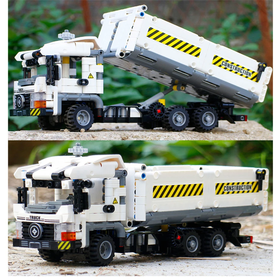 

SEMBO Block 701704 TECHNIC Series 799PCS Giant Truck Set Building Blocks Bricks With Action Figures Engineering Vehicle Model
