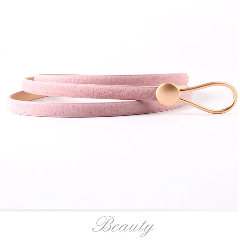 ZLD Woman Small Dress Decorative Round Buckle Thin Fashion Knotted Ring Wild Sweater Chain Waist Belt belts for women - Цвет: 3