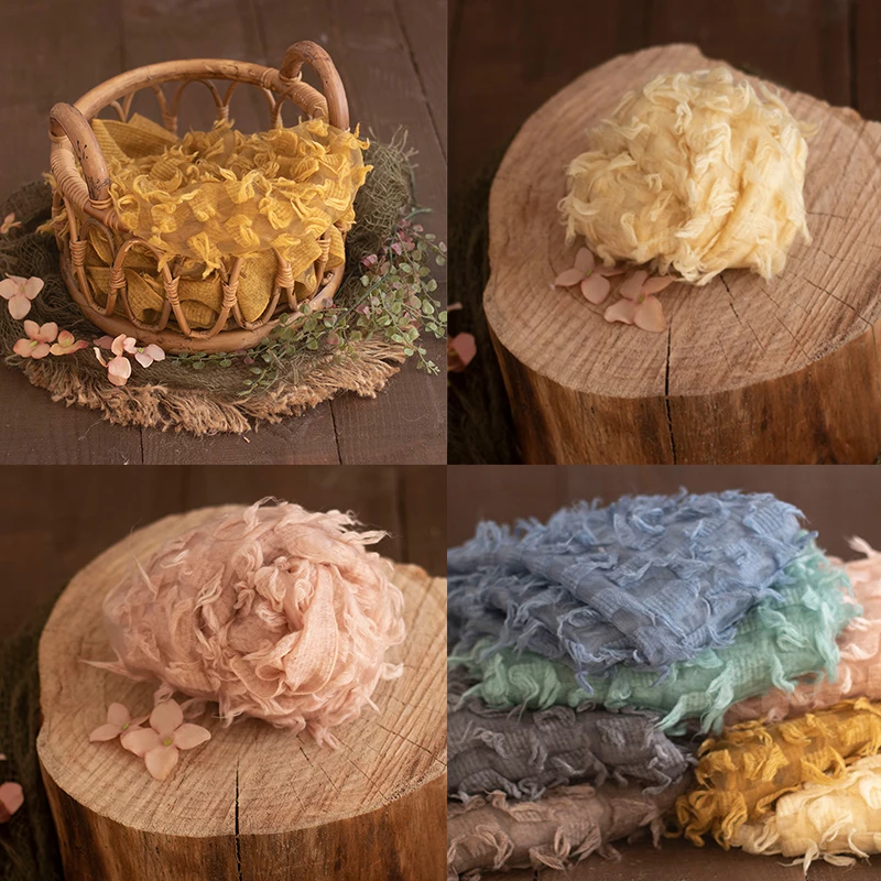 Newborn Photography Props Background Blanket Mat Basket Filler Baby Fotografia Accessories feather Wrap baby Photo Props