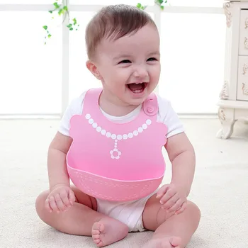 

High Quality Baby Bibs Waterproof Silicone Feeding Infant Saliva Towel Newborn Cartoon Aprons Baby Food-Grade Silicone Bibs