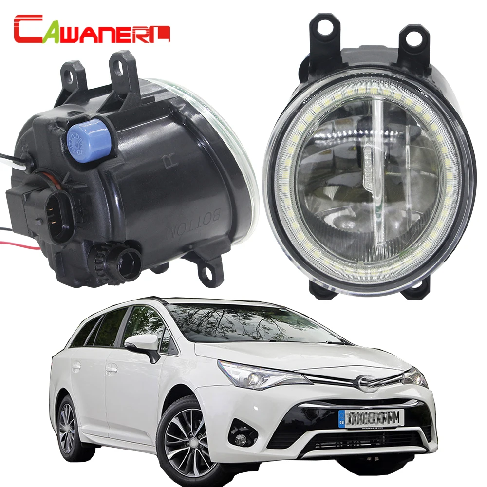 Cawanerl для Toyota Avensis 2015 2016 2017 2018 автомобиля H11 светодиодный лампы 4000LM туман