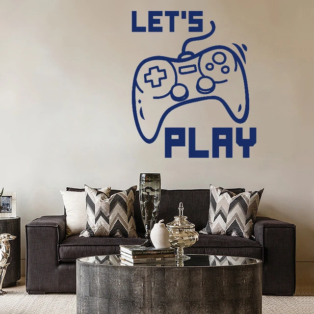 Video Game Sticker Play Gaming Posters Gamer Vinyl Wall Decals