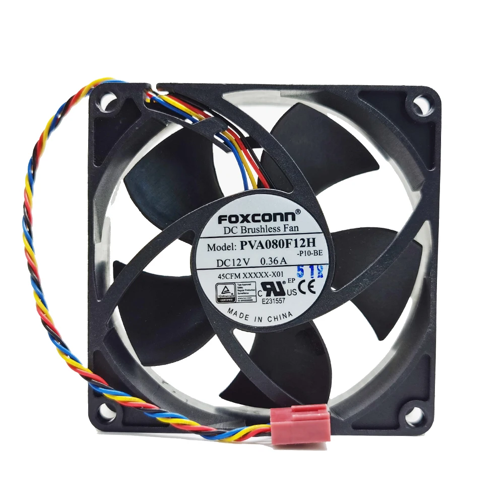 Новый вентилятор для Dell Optiplex 990 PVA080F12H 8020 80x80x20 мм 8 см 12 В постоянного тока 0 36a