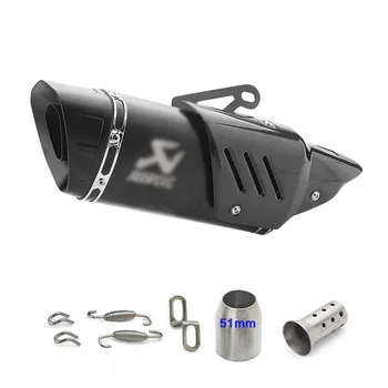 

Universal Motorcycle 51mm Stainless Steel Exhaust Pipe For SUZUKI v strom 650 For YAMAHA xmax 125 tracer 900 mt 03 For HONDA
